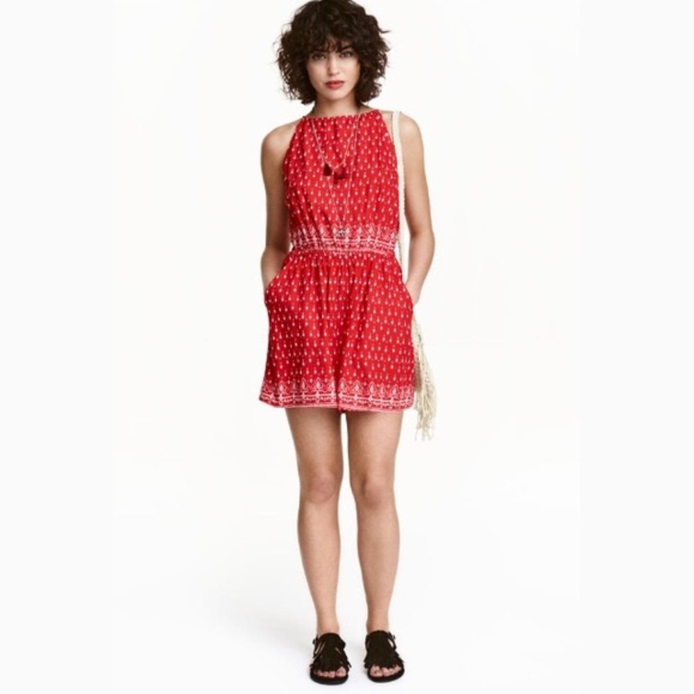 H&M “Coachella” red romper